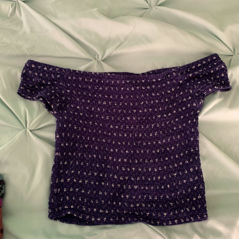 Guess - Smocked Knit Crop Top